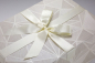 Preview: Das Design der Brautkleidbox Ivory Laser ist sehr elegant.